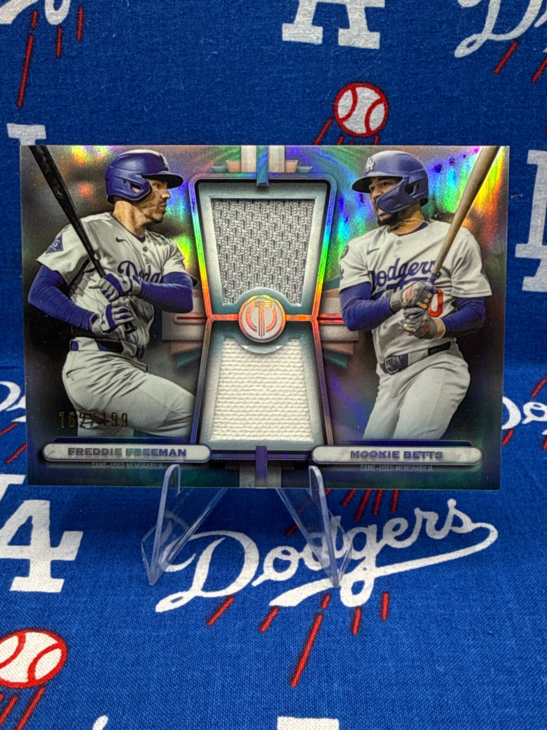 2026 Topps Tribute Freddie Freeman & Mookie Betts DR-FB Dual Relic /499 – LA Dodgers
