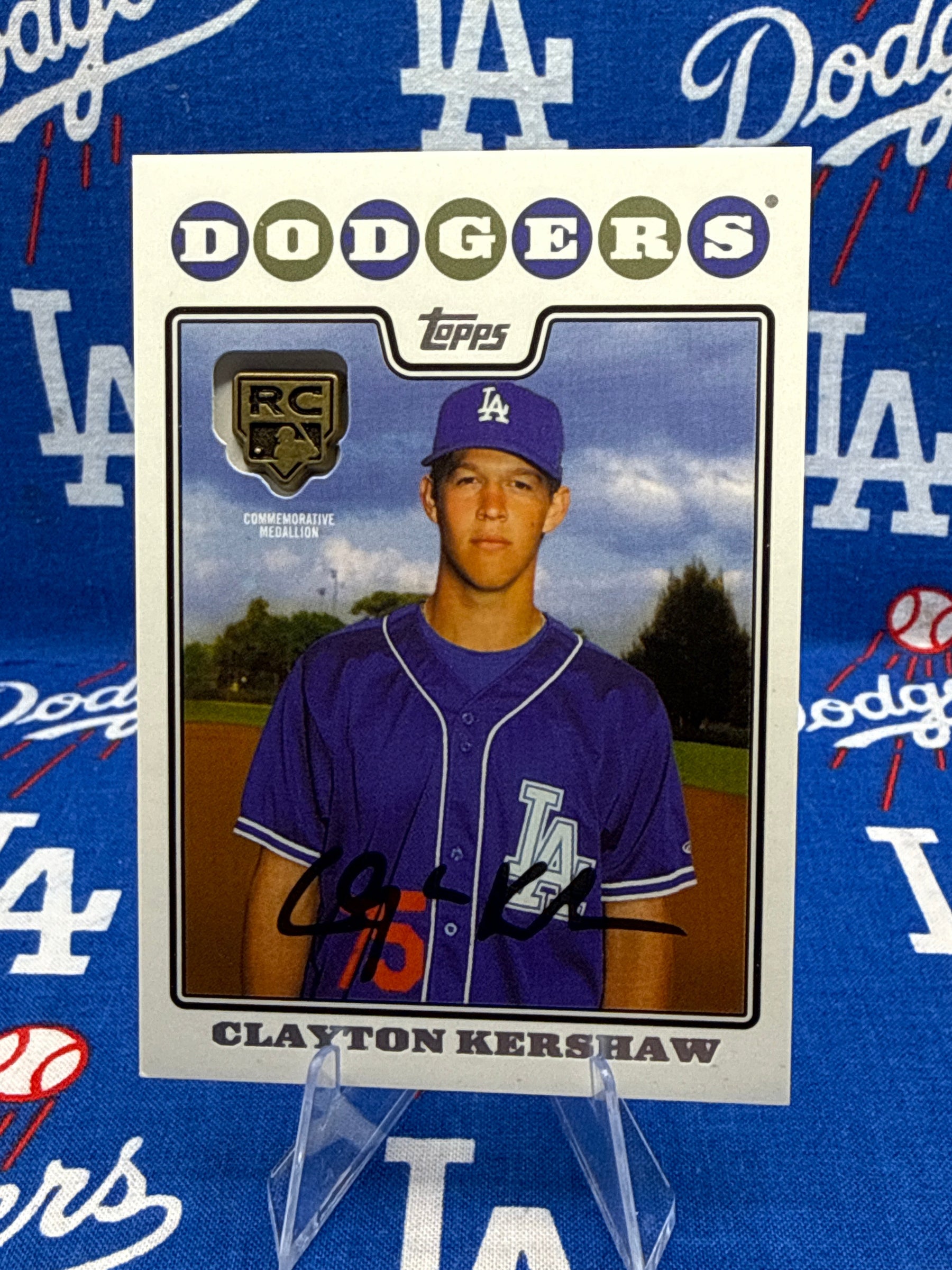 2020 Topps Series One Clayton Kershaw Rookie Card Retrospective RC Logo Medallion #RCR-CK Los Angeles Dodgers