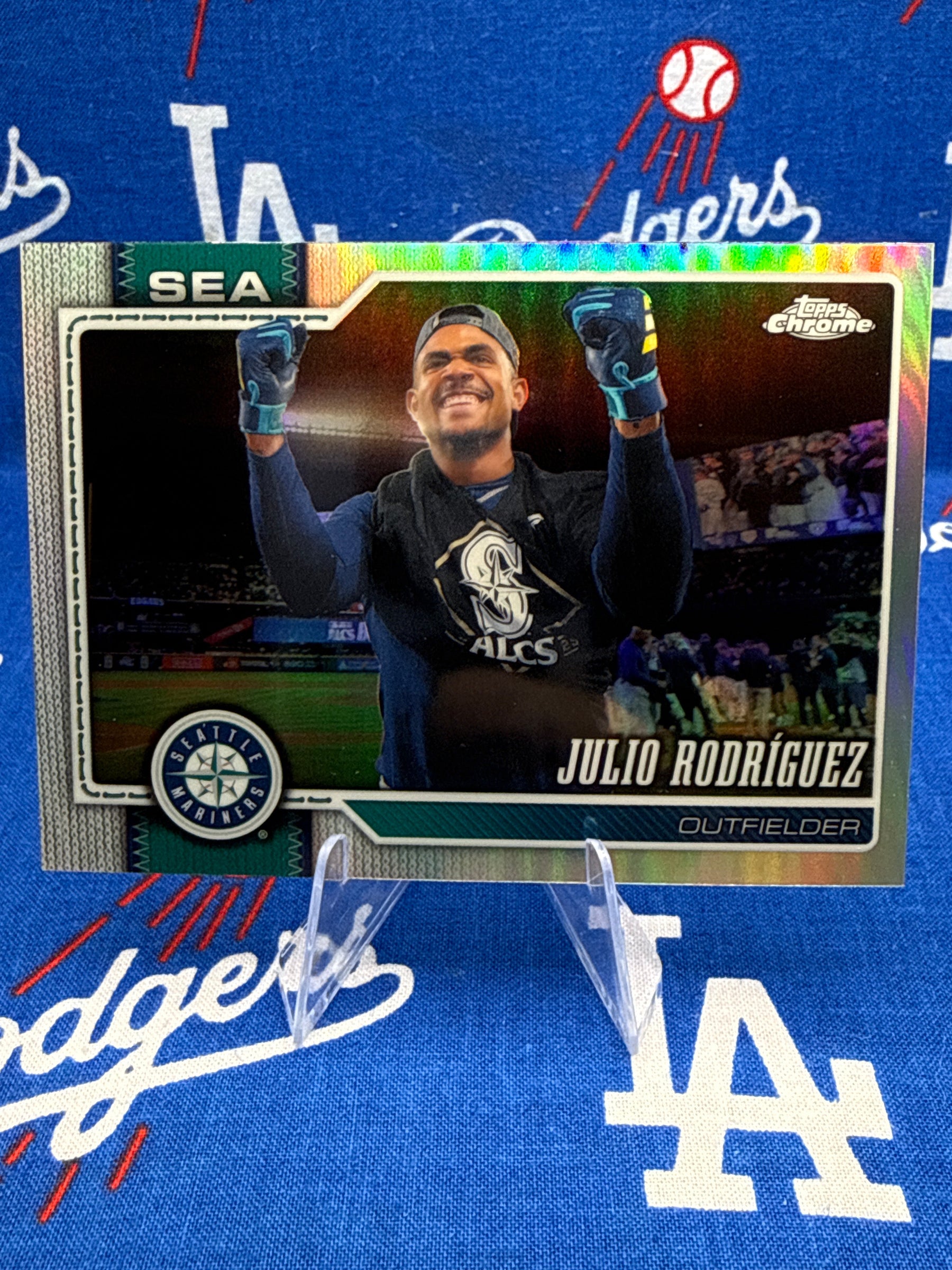 2026 Topps Chrome Julio Rodríguez #149 Image Variation SP Base Refractor – Seattle Mariners ALCS