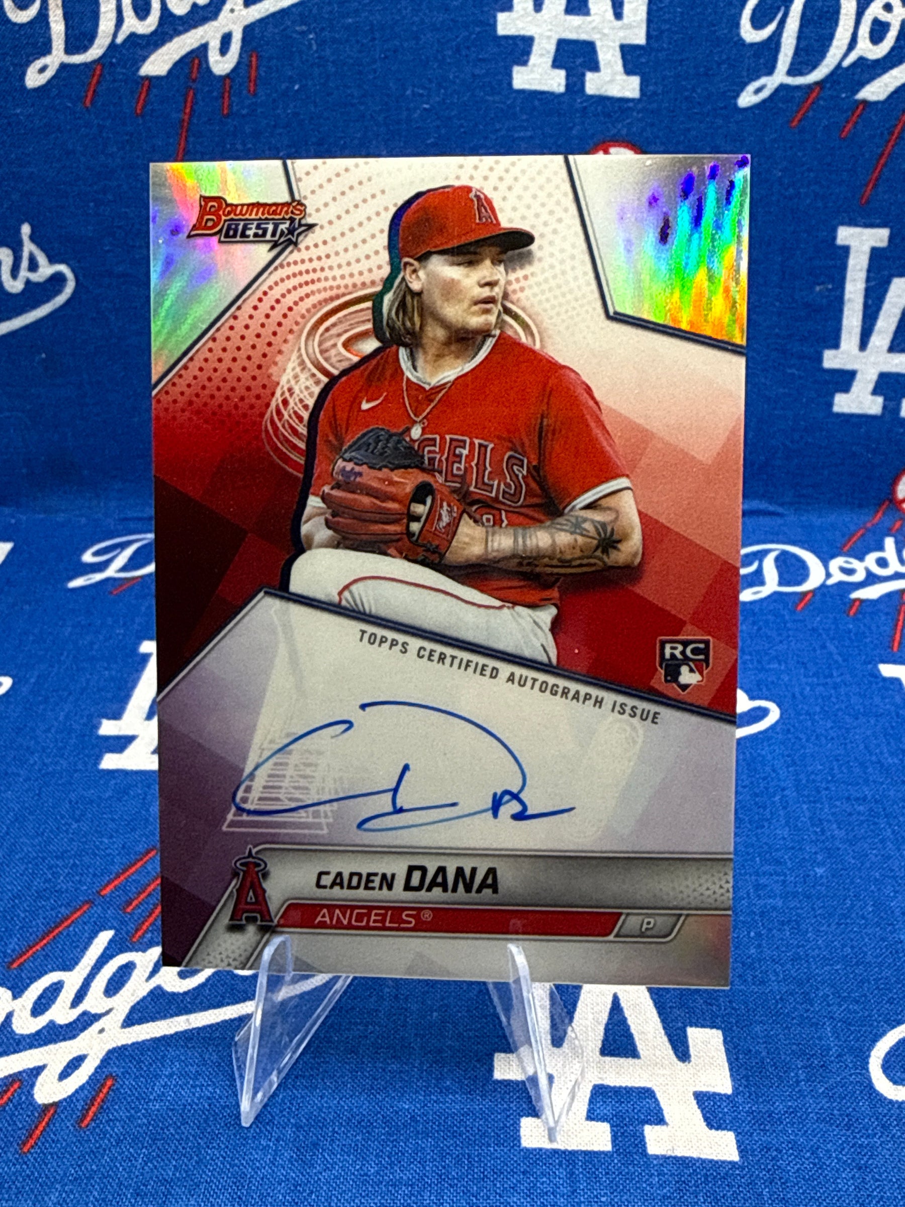 2025 Bowman's Best Caden Dana Refractor RC Auto #B25-CD Los Angeles Angels