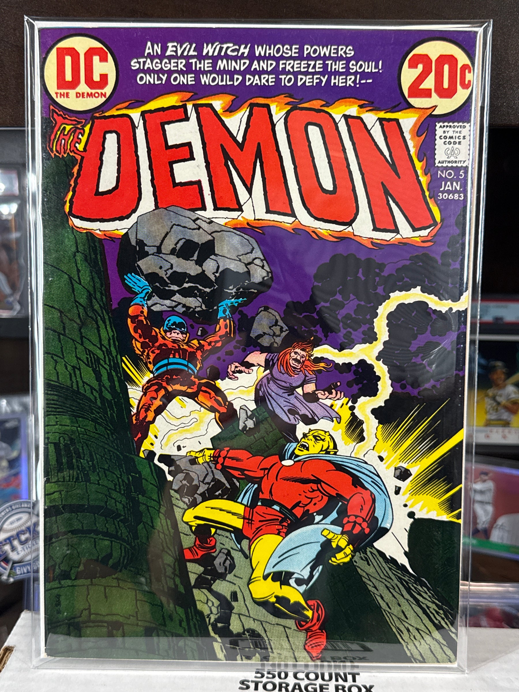 The Demon #5 — DC Comics (January 1973) — Jack Kirby Story & Art — Evil Witch — Raw VF/NM