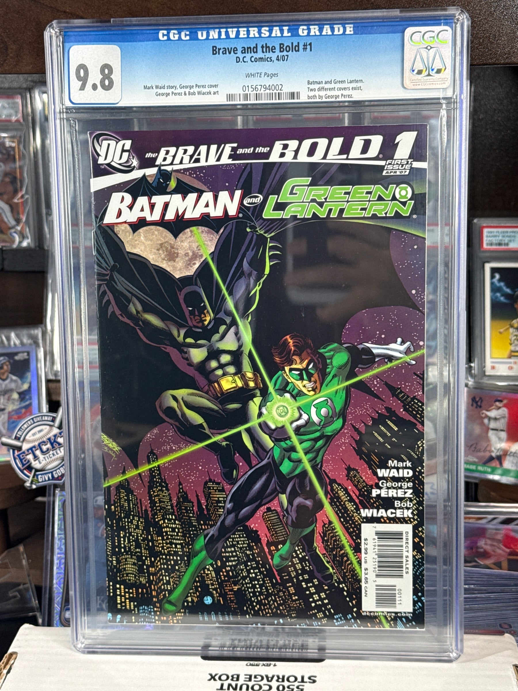 Brave and the Bold #1 CGC 9.8 — DC Comics (April 2007) White Pages — George Pérez Cover
