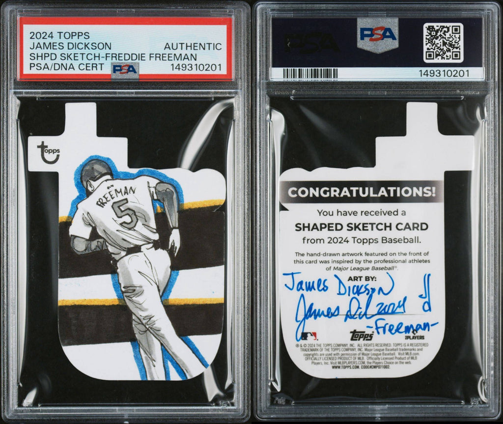 2024 Topps Shaped Freddie Freeman Sketch Card