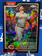 2026 Topps Chrome Eugenio Suárez #203 Logo Fractor Parallel /10 – Cincinnati Reds