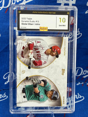 2022 Topps Dynamic Duals Shohei Ohtani / Ichiro #13 GEM MINT 10 GAS Angels / Mariners