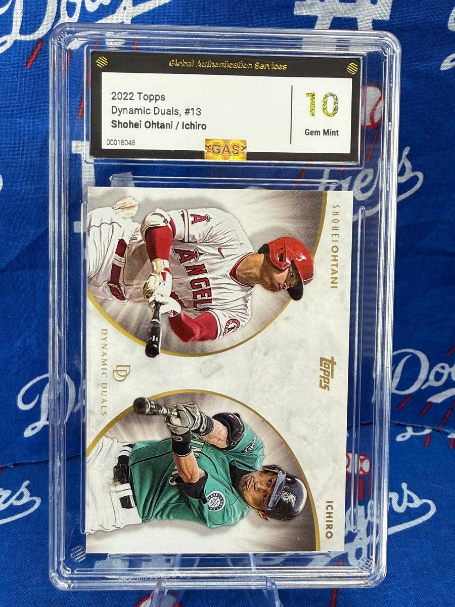 2022 Topps Dynamic Duals Shohei Ohtani / Ichiro #13 GEM MINT 10 GAS Angels / Mariners