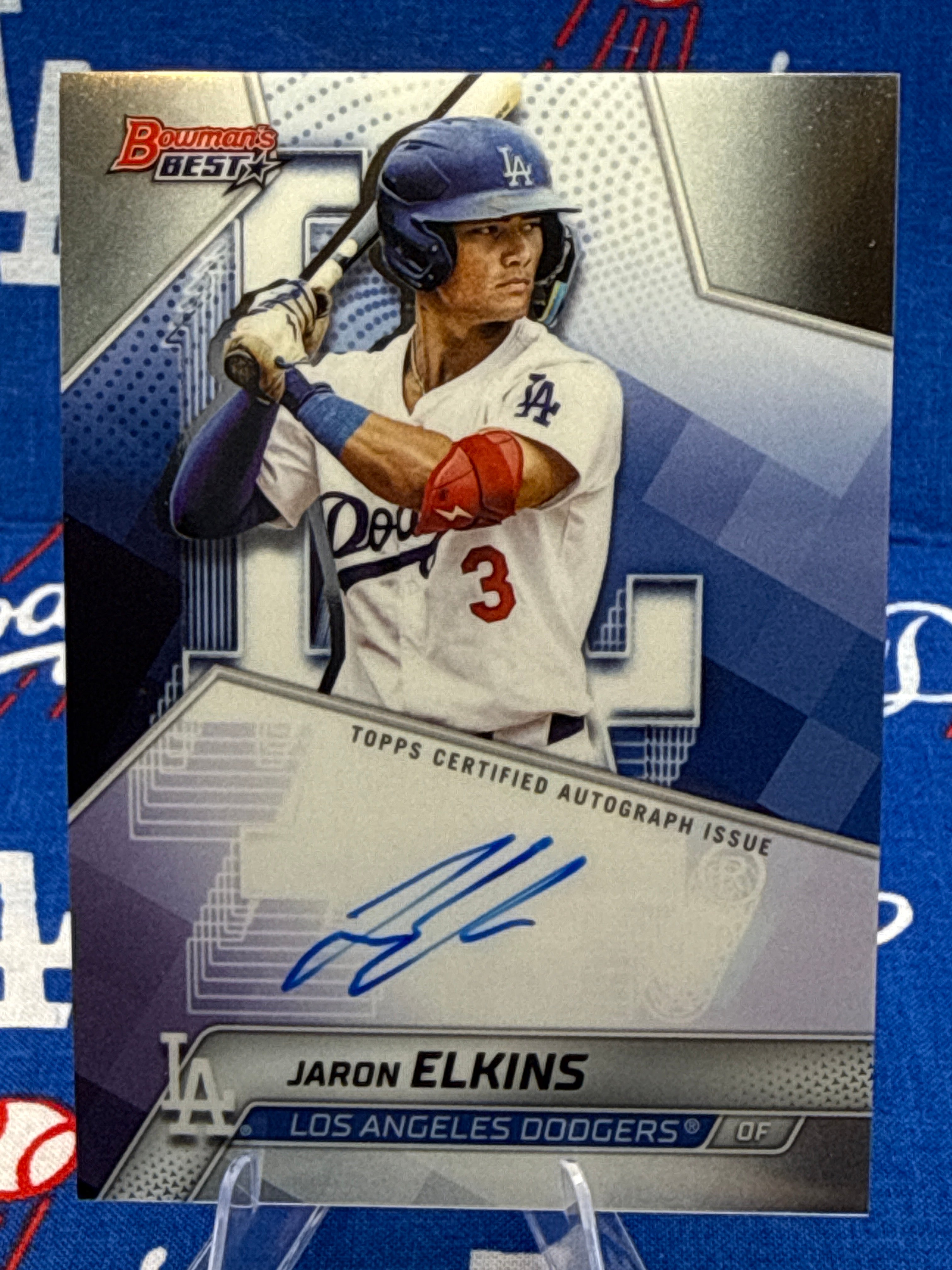 2025 Bowman's Best Jaron Elkins Best of 2025 Autograph #B25-JE Dodgers