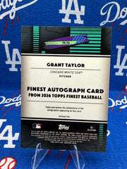 2026 Topps Finest Grant Taylor FA-TA Finest Autograph Refractor RC