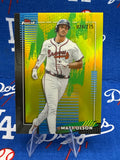 2026 Topps Finest Matt Olson Gold Refractor #024/275 – Atlanta Braves #28 Common