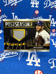 2021 Topps Series One Max Muncy Postseason Performance Relic #PPR-MMU Numbered 45/99 Los Angeles Dodgers