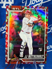 2026 Topps Chrome JJ Wetherholt #119 Baseball Seams Parallel RC St. Louis Cardinals 2B