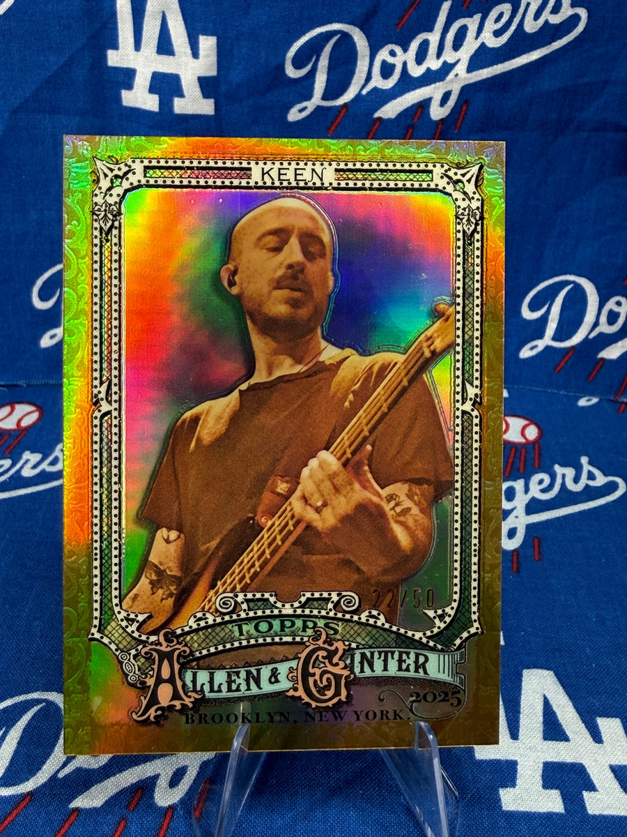 2025 Topps Allen & Ginter Eric Keen #282 Gold Foil Parallel 22/50 The Menzingers Musician
