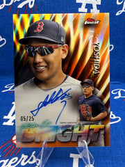 2024 Topps Finest Masataka Yoshida Future So Bright Auto Orange /25 #FSBA-MY Boston Red Sox