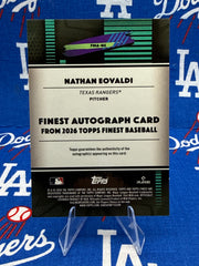 2026 Topps Finest Nathan Eovaldi Autograph Gold Shimmer Refractor #05/50 – Texas Rangers FMA-NE