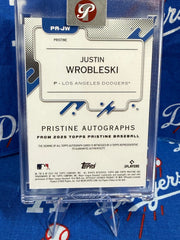 2025 Topps Pristine Justin Wrobleski Rookie Auto #PA-JW Los Angeles Dodgers RC