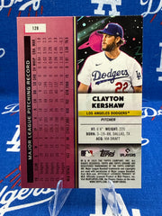 2025 Topps Chrome Clayton Kershaw Green Speckle Refractor #128 Numbered 57/75 Los Angeles Dodgers