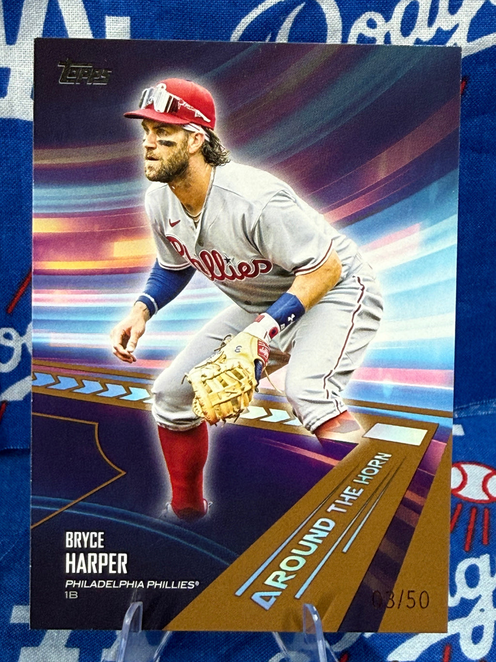 2024 Topps Bryce Harper Around the Horn Bronze Parallel #ATH-15 /50 Philadelphia Phillies 1B
