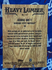 2025 Topps Heavy Lumber George Brett #HL-47 Wood Card Kansas City Royals - Hall of Famer