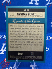 2023 Topps George Brett Legends of the Game Blue Parallel LG-16 – Kansas City Royals HOF Third Baseman Insert