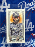 2025 Topps Allen & Ginter Junior Caminero SSP Mini No Number Back Tampa Bay Rays