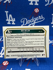 2026 Bowman Chrome - Wei-En Lin #BCP-125 Oakland Athletics 1st Bowman Logofractor SP