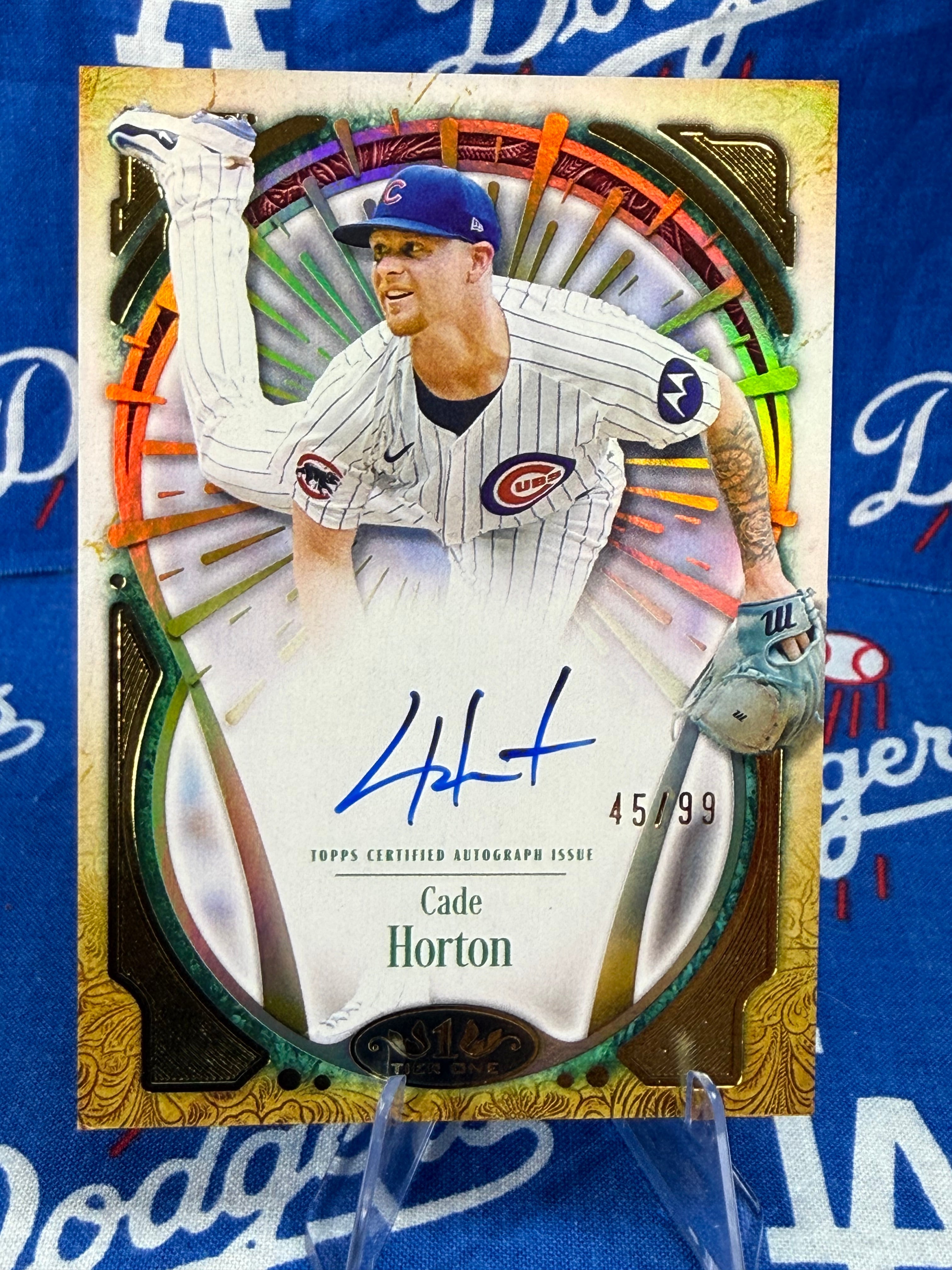 2026 Topps Tier One Cade Horton Xplosions Auto #TIXA-CH Numbered 45/99 Chicago Cubs