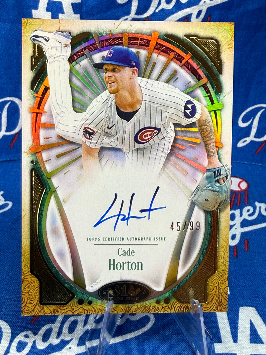 2026 Topps Tier One Cade Horton Xplosions Auto #TIXA-CH Numbered 45/99 Chicago Cubs