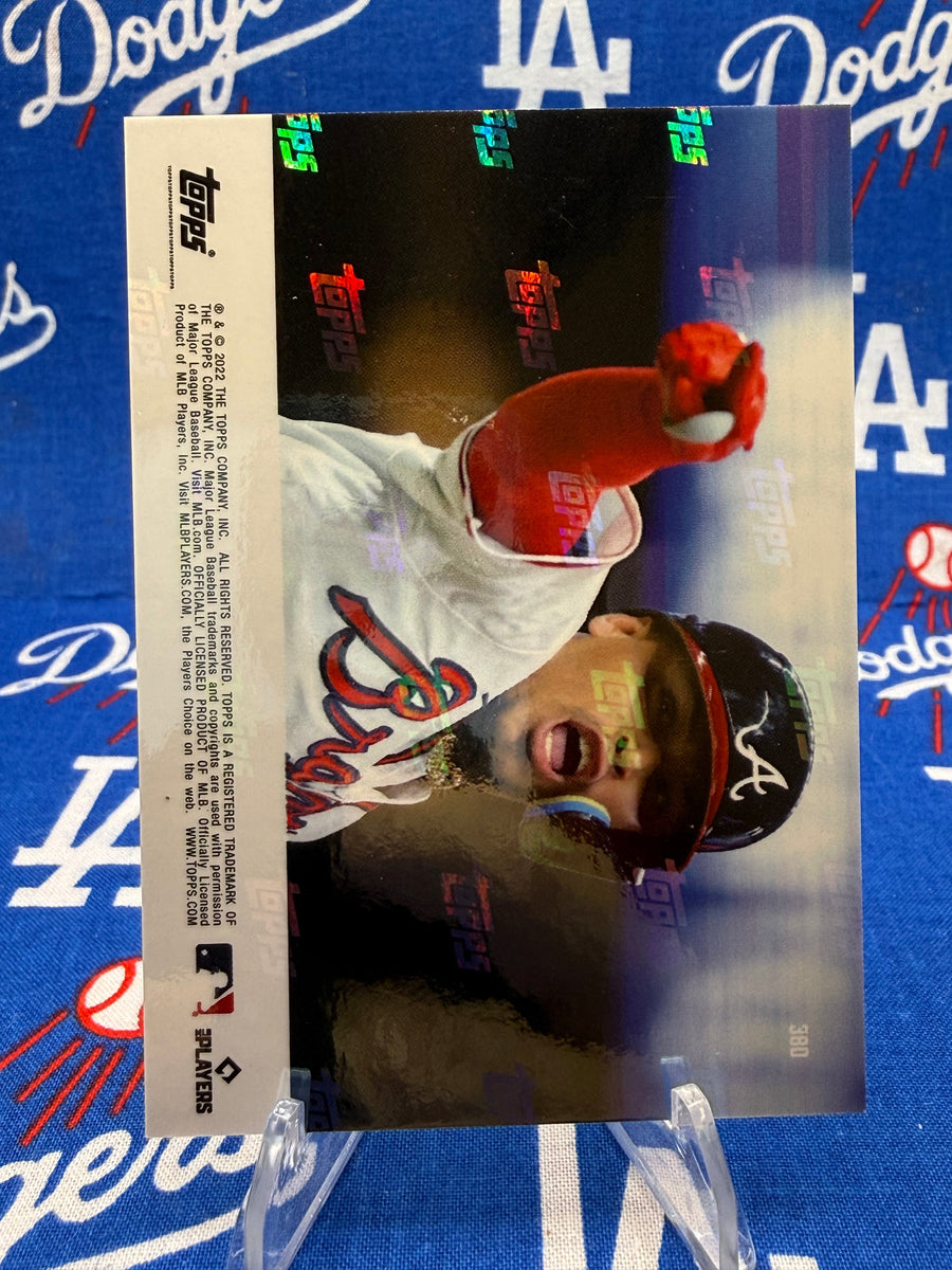 2022 Topps Now #380 Orlando Arcia Red Parallel /10 Atlanta Braves Walk-Off RBI