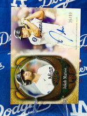 2026 Topps Tier One Jakob Marsee Rookie Class Auto #T1RCA-JMA Numbered 35/99 Miami Marlins - Die-Cut Medallion!