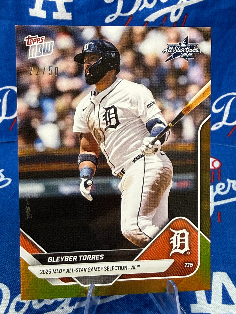 2025 Topps Now Gleyber Torres #ASG-GT Gold Parallel 22/50 2025 MLB All-Star Game Selection Detroit Tigers