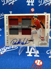 2021 Panini Absolute Daulton Varsho Tools of the Trade Signature Quads RC #RTT-DV Numbered 05/99 Arizona Diamondbacks