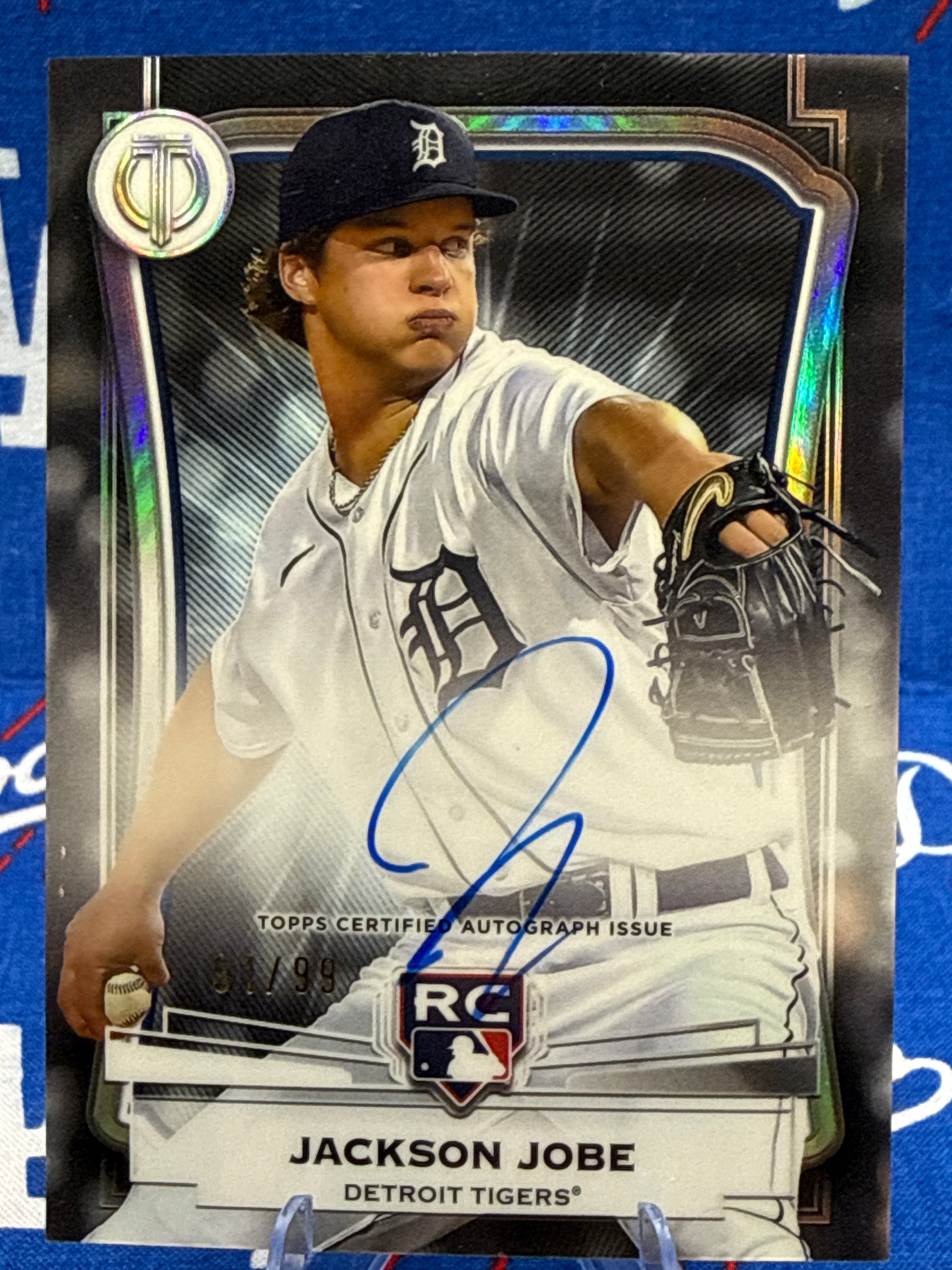2025 Topps Tribute Jackson Jobe League Inauguration Autograph LIA-JJO RC 91/99