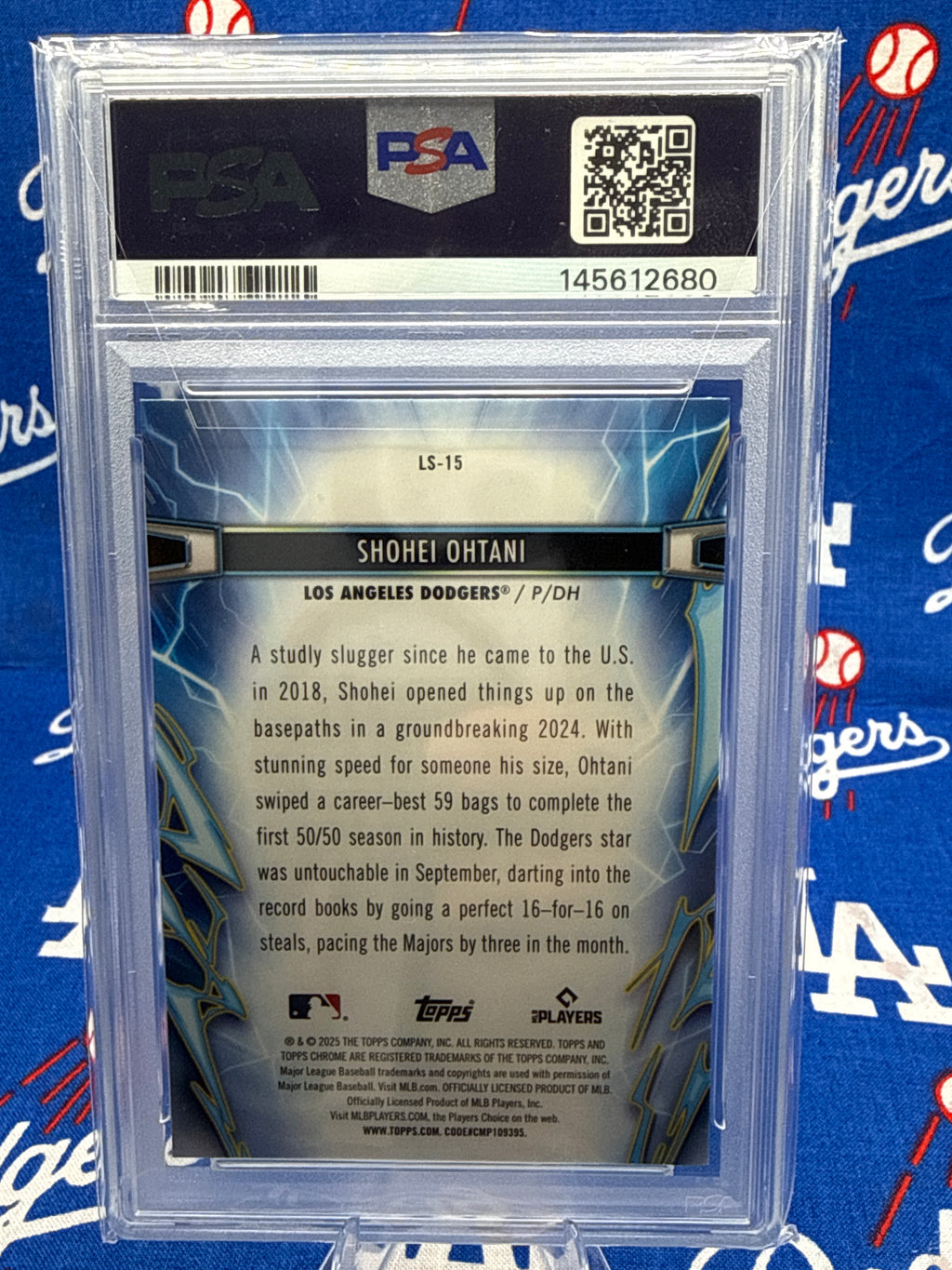 2025 Topps Cosmic Chrome Shohei Ohtani Light Speed #LS-15 PSA 9 MINT