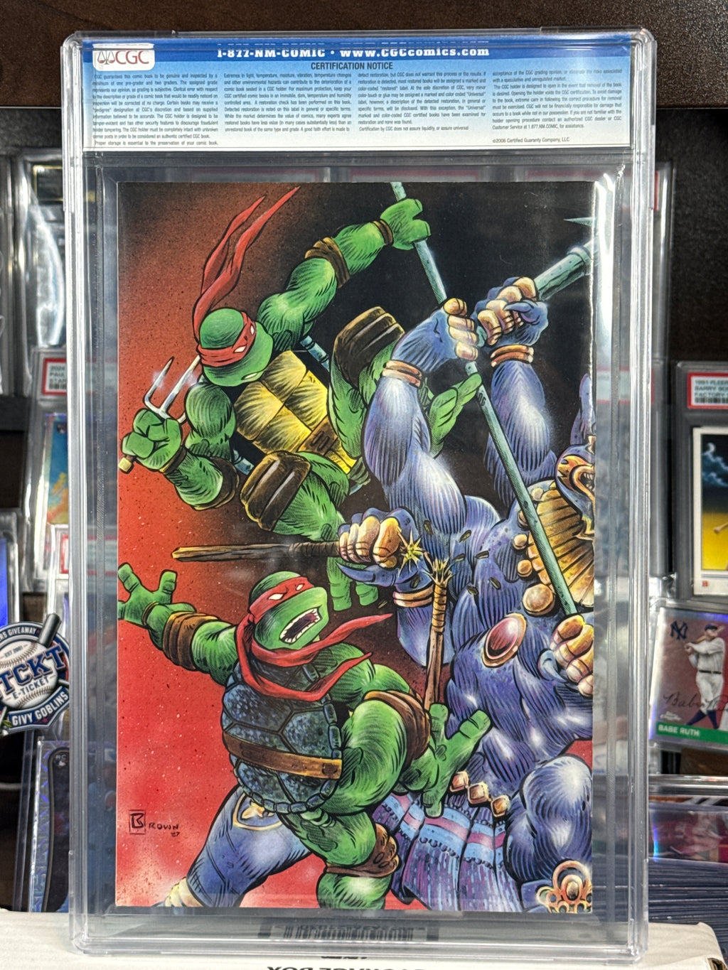 Tales of the Teenage Mutant Ninja Turtles #3 CGC 9.4 — Mirage Studios (October 1987) White Pages — Wraparound Cover