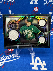 2020 Topps Tribute Matt Chapman Tribute Triple Relic #TTR-MC Numbered 026/150 Oakland Athletics