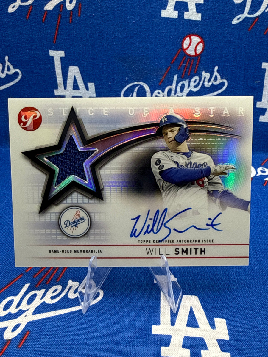 2022 Topps Pristine Will Smith Slice of a Star Auto Relic #SSAR-WS Los Angeles Dodgers