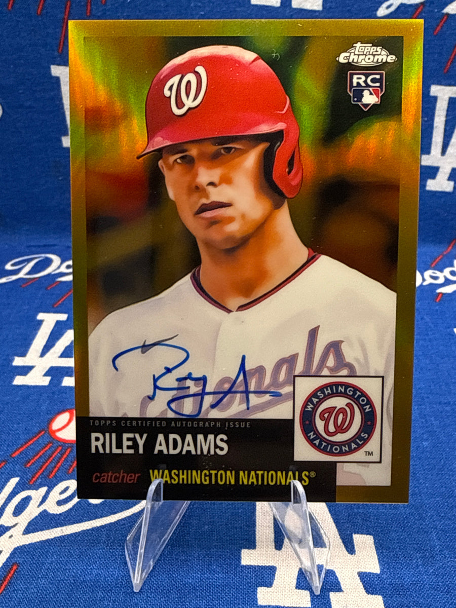 2022 Topps Chrome Platinum Riley Adams Gold Refractor RC Auto #CPA-RAD Numbered 33/50 Washington Nationals