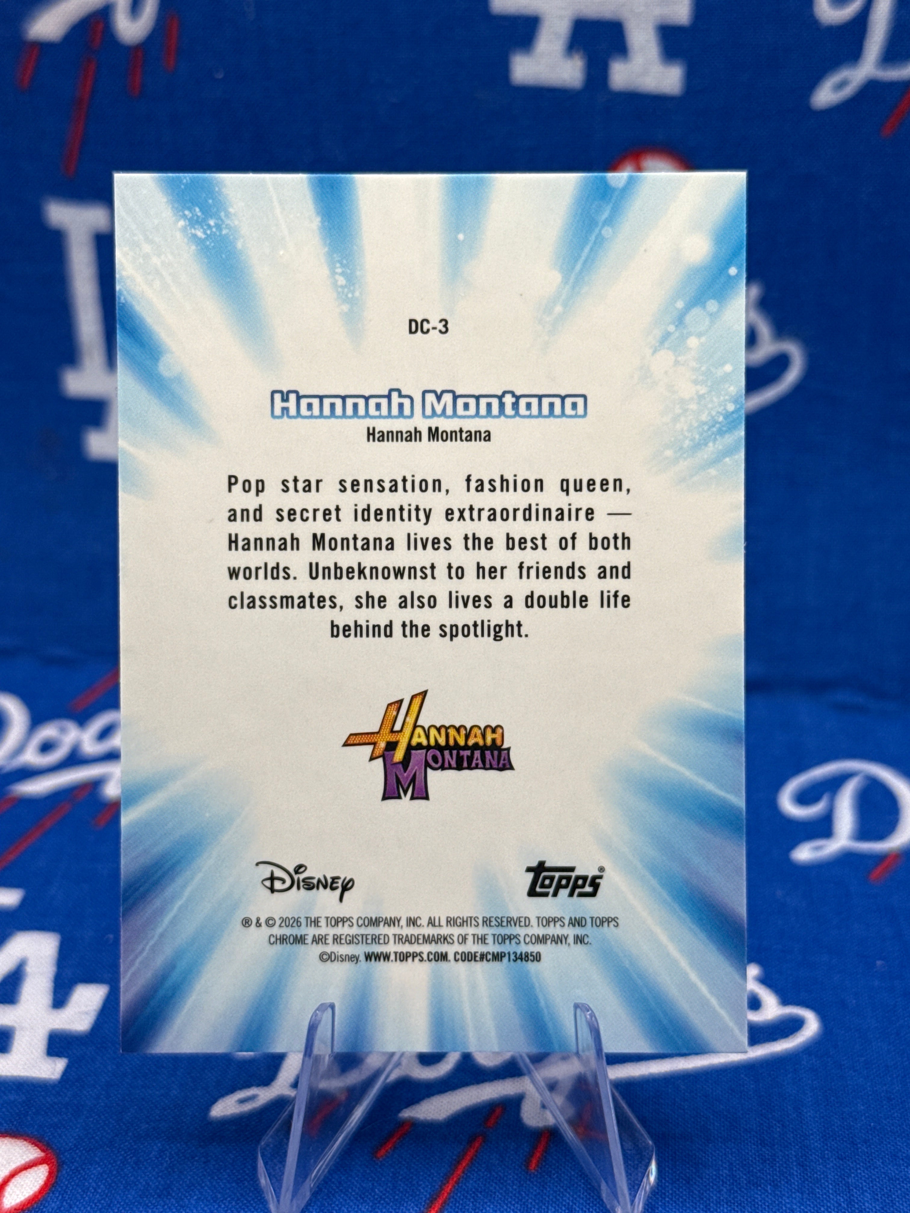 2026 Topps Chrome Disney Channel Throwback - Hannah Montana #DC-3 Base