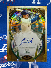 2026 Topps Tier One Isaac Collins Tier One Xplosions Autograph #TIXA-IC 74/99 — Milwaukee Brewers