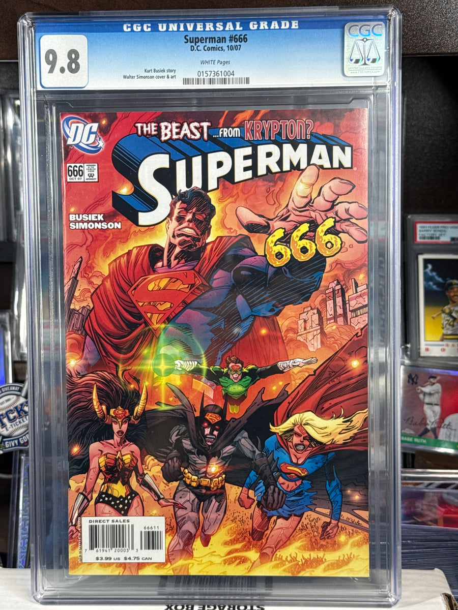 Superman #666 CGC 9.8 — DC Comics (October 2007) White Pages — Busiek & Simonson