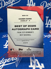 2025 Bowman's Best Caden Dana Refractor RC Auto #B25-CD Los Angeles Angels