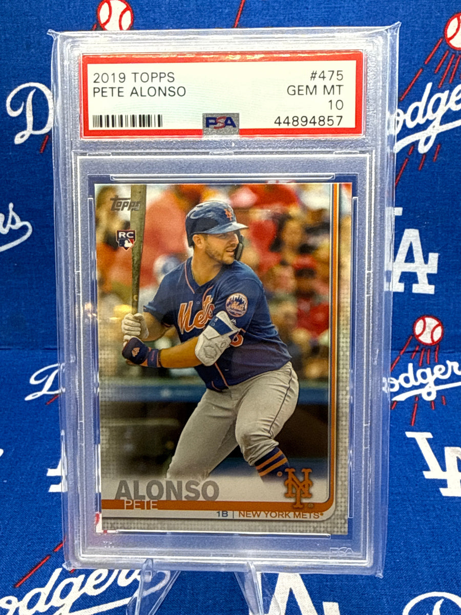 Pete Alonso 2019 Topps Series 2 Rookie Card #475 PSA 10 GEM MINT — New York Mets