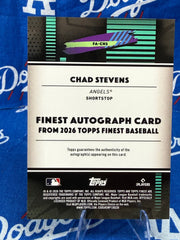 2026 Topps Finest Chad Stevens RC Auto #FA-CHS Numbered 01/75 Los Angeles Angels - COPY #1!