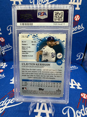 2022 Topps Pristine Clayton Kershaw #170 Gold Refractor /50 — PSA GEM MT 10 (Cert #76534477)