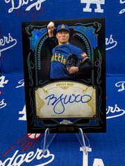2026 Topps Chrome Bryan Woo Ink Strokes Auto #IS-BW /150 Seattle Mariners