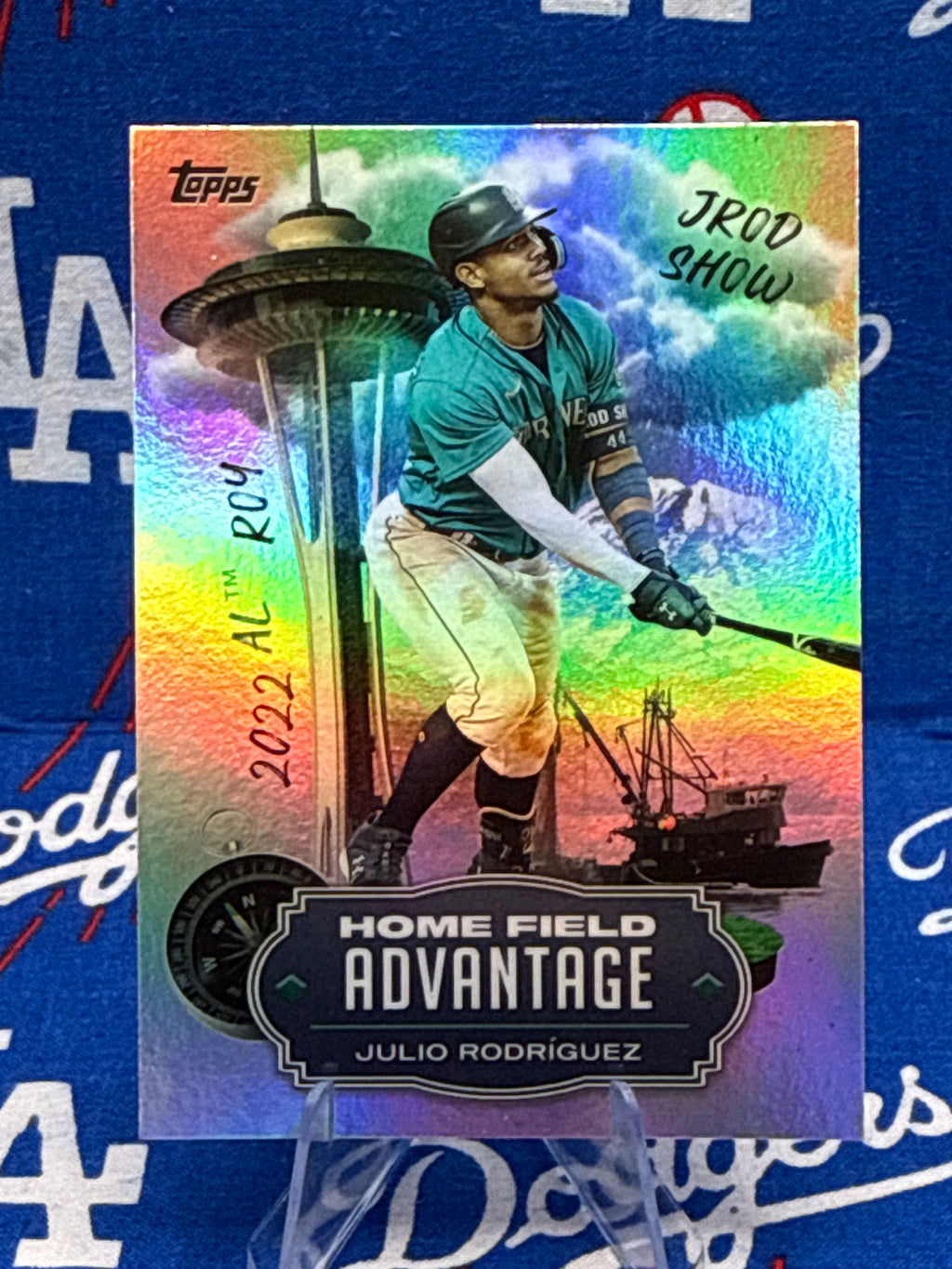 2023 Topps Home Field Advantage Julio Rodríguez #HA-11 Holographic Foil Seattle Mariners