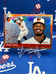 2025 Topps Chrome Adam Jones Orange Refractor /75 #343 Baltimore Orioles