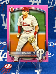 2024 Bowman Prospects Pink #/175 Aidan Miller #BP-54 Philadelphia Phillies