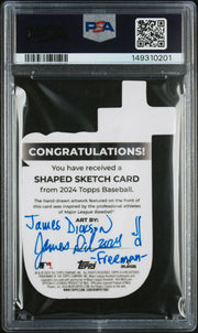 2024 Topps Shaped Freddie Freeman Sketch Card