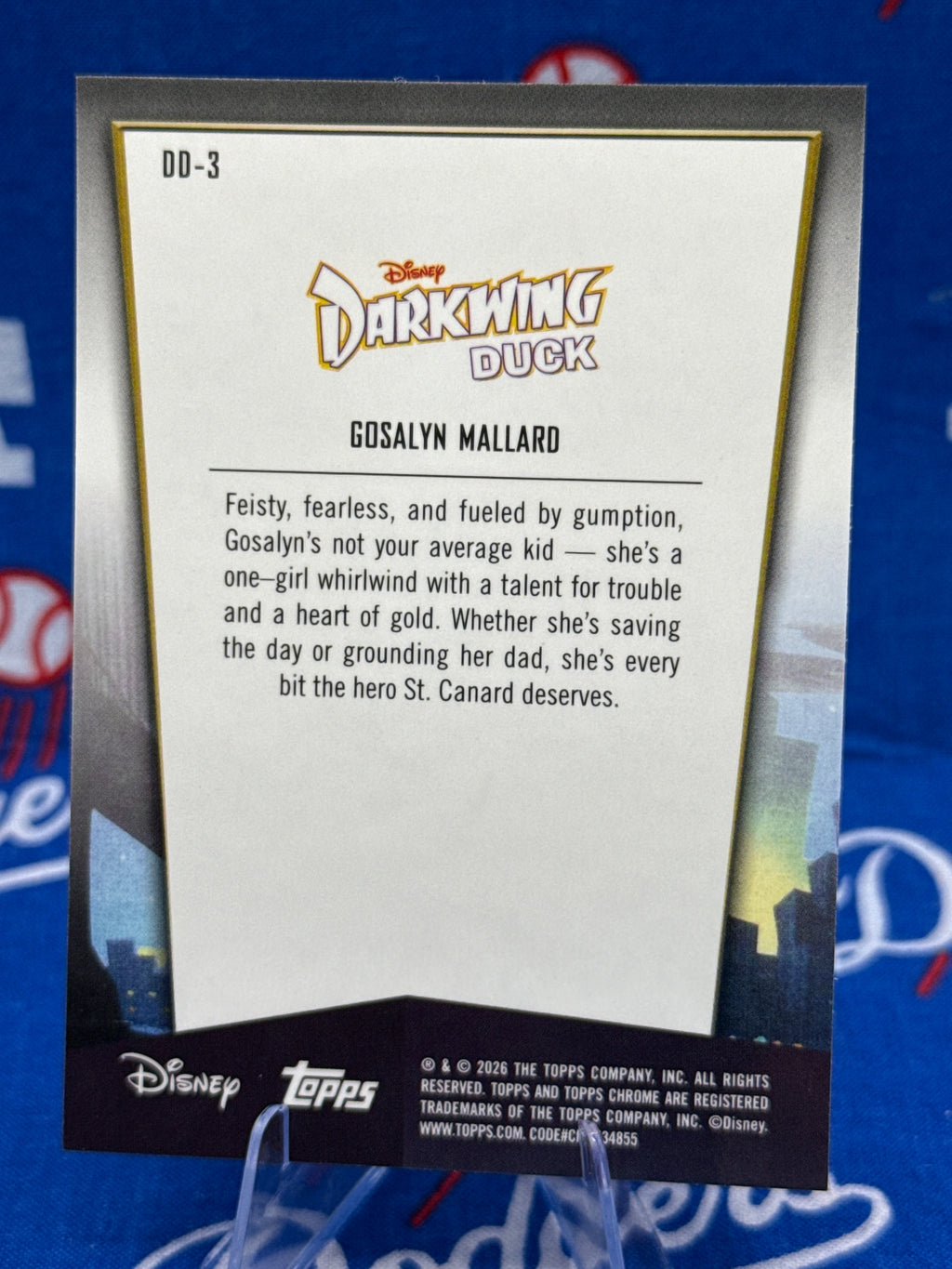 2026 Topps Chrome Disney Gosalyn Mallard #DD-3 Darkwing Duck Insert